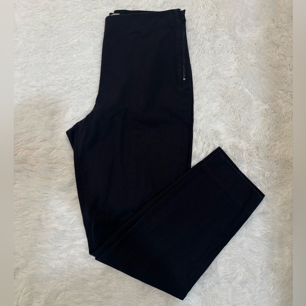 Everlane The Side Zip Cotton Stretch Work Pants Black Size 10